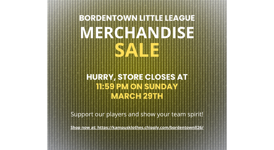 Bordentown Merch Store NOW OPEN