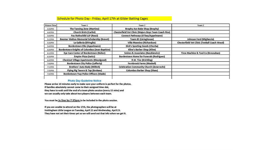 BLL Photo Night - Friday, April 17th